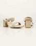 Mystique Marvel Beige Braided Block Heels – Essence by Rubina